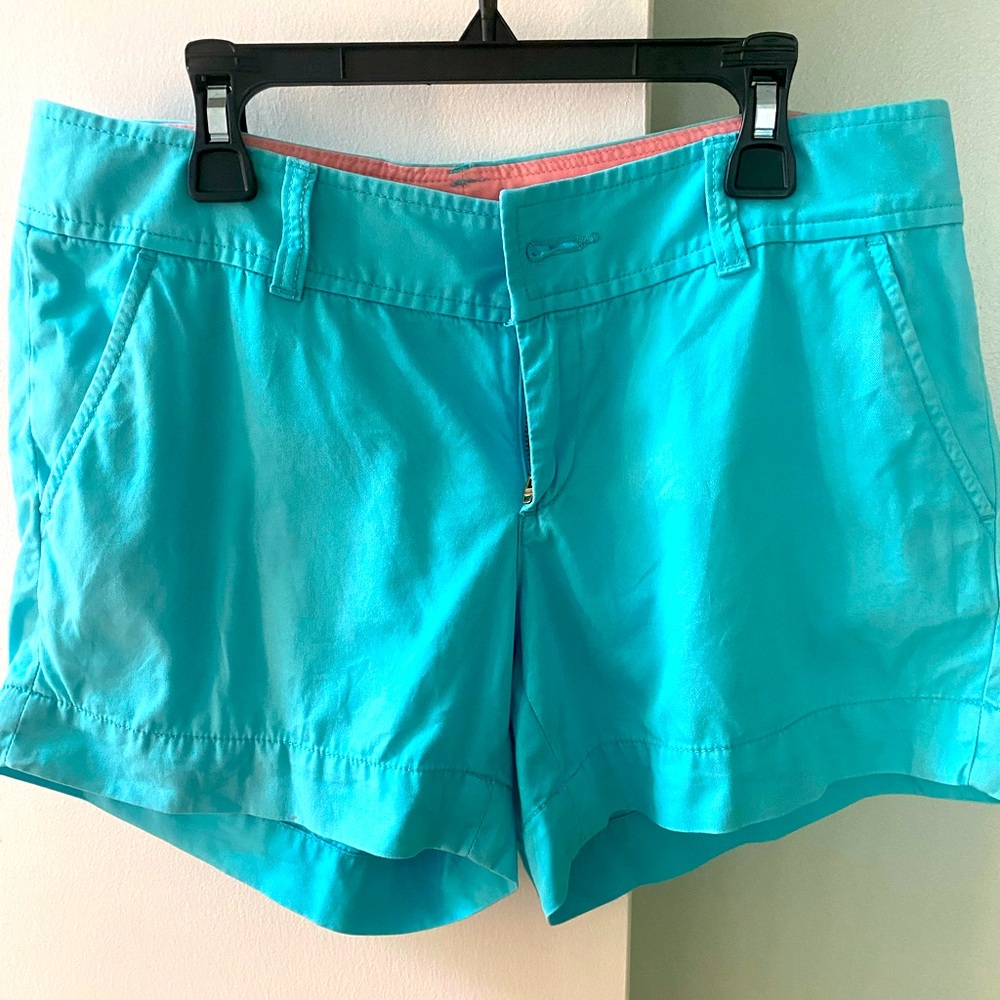 Lilly Pulitzer teal women's shorts - Size 6